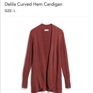 Stitch Fix Hem Cardigan NWT Large Burnt Orange